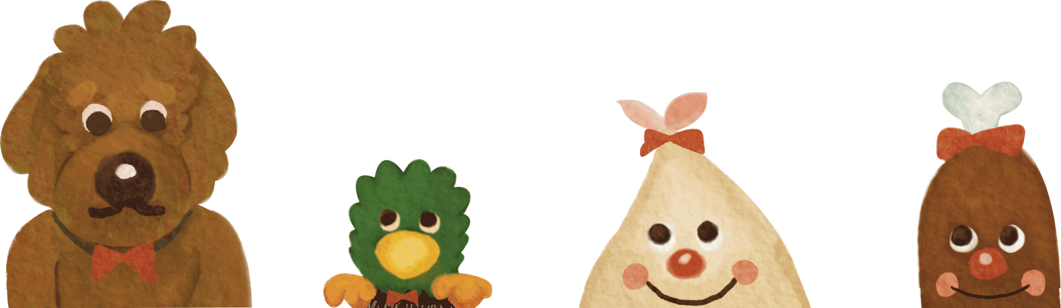 Puma the dog and his friends